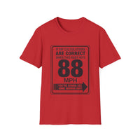 88 MPH Back to the Future Speed Limit Sign Unisex Softstyle T-Shirt