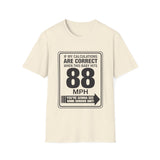 88 MPH Back to the Future Speed Limit Sign Unisex Softstyle T-Shirt