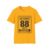 88 MPH Back to the Future Speed Limit Sign Unisex Softstyle T-Shirt