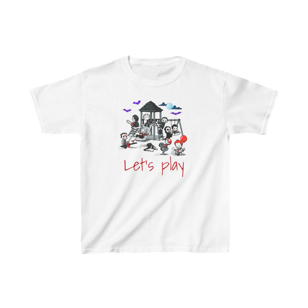 Let's Play - Horror Movie Kids Heavy Cotton Tee