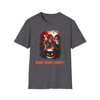 Want Some Candy? Halloween horror Unisex Softstyle T-Shirt