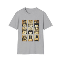 Horror Movie Mugshot Collage Unisex Softstyle T-Shirt