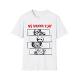 We Wanna Play - Freddy, Jason, Chucky, Ghostface Unisex Softstyle T-Shirt