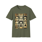 Horror Movie Mugshot Collage Unisex Softstyle T-Shirt