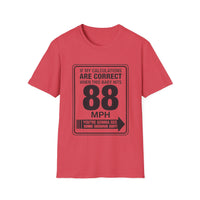 88 MPH Back to the Future Speed Limit Sign Unisex Softstyle T-Shirt