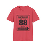 88 MPH Back to the Future Speed Limit Sign Unisex Softstyle T-Shirt