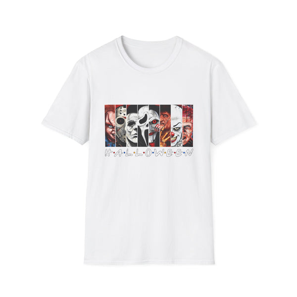 Halloween Horror Movie Collage Unisex Softstyle T-Shirt