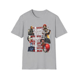 Horror Icons Collage Freddy Jason Chucky Michael Pennywise Unisex Softstyle T-Shirt