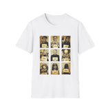 Horror Movie Mugshot Collage Unisex Softstyle T-Shirt