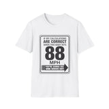 88 MPH Back to the Future Speed Limit Sign Unisex Softstyle T-Shirt