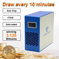 Bitcoins Miner 1TH/S Solo Miner LV07 SHA-256 Asic Chip Low Noise Lottery Crypto Miner 2.4G WiFi 25W Bitcoins Mining Machine Home Use