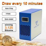 Bitcoins Miner 1TH/S Solo Miner LV07 SHA-256 Asic Chip Low Noise Lottery Crypto Miner 2.4G WiFi 25W Bitcoins Mining Machine Home Use