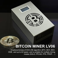 Generic Bitcoin Miner Lucky Miner LV06 BTC Lottery Machine 500GH/S BM1366 WiFi SHA-256 Asic Chip Algorithm BTC BCH BSV DGB