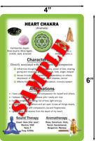 Deck of Chakra Healing Cards: Helps Restore and Balance Your Energy with Meditations, Affirmations, Chakras Chart, Aromatherapy, Essential Oils, Reiki Symbols, Hand Mudras - (17) 4"x6" 2-Sided Cards