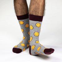 Good Luck Sock Men's Bitcoin Socks, Adult, Shoe Size 7-12