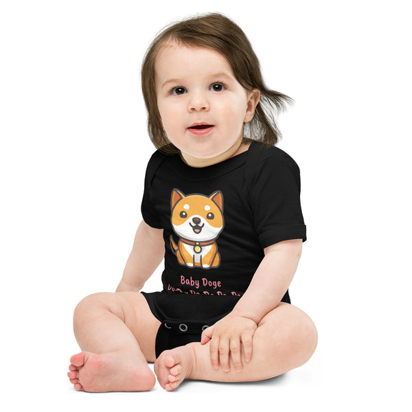 Baby Doge Do-Do Do-Do Do-Do Baby short sleeve one piece Onesie