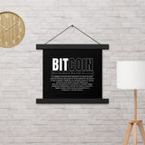 Bitcoin Modern Poster with hangers