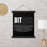 Bitcoin Modern Poster with hangers