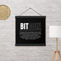 Bitcoin Modern Poster with hangers