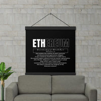 Ethereum DEFI Definition Poster with hangers