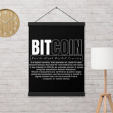 Bitcoin Modern Poster with hangers