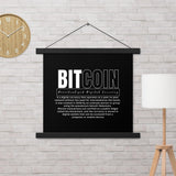 Bitcoin Modern Poster with hangers