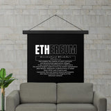 Ethereum DEFI Definition Poster with hangers