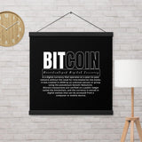 Bitcoin Modern Poster with hangers