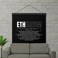 Ethereum DEFI Definition Poster with hangers