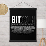 Bitcoin Modern Poster with hangers