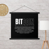 Bitcoin Modern Poster with hangers