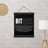 Bitcoin Modern Poster with hangers