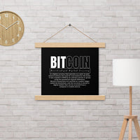 Bitcoin Modern Poster with hangers