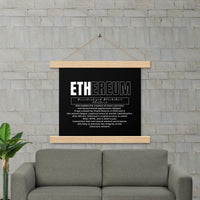 Ethereum DEFI Definition Poster with hangers