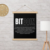 Bitcoin Modern Poster with hangers