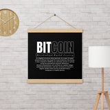 Bitcoin Modern Poster with hangers