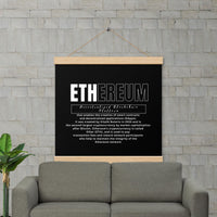 Ethereum DEFI Definition Poster with hangers