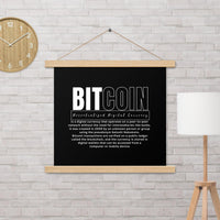 Bitcoin Modern Poster with hangers