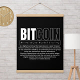 Bitcoin Modern Poster with hangers