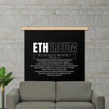 Ethereum DEFI Definition Poster with hangers