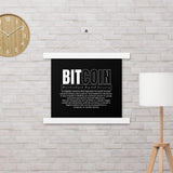 Bitcoin Modern Poster with hangers