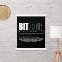 Bitcoin Modern Poster with hangers