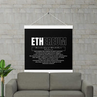 Ethereum DEFI Definition Poster with hangers