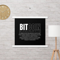 Bitcoin Modern Poster with hangers