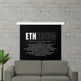 Ethereum DEFI Definition Poster with hangers