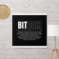 Bitcoin Modern Poster with hangers