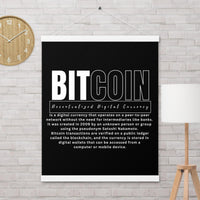 Bitcoin Modern Poster with hangers