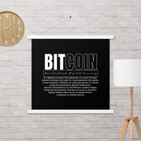 Bitcoin Modern Poster with hangers