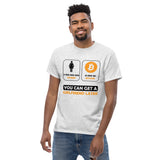 Bitcoin: You can get a girlfriend later Men's classic tee