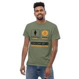 Bitcoin: You can get a girlfriend later Men's classic tee